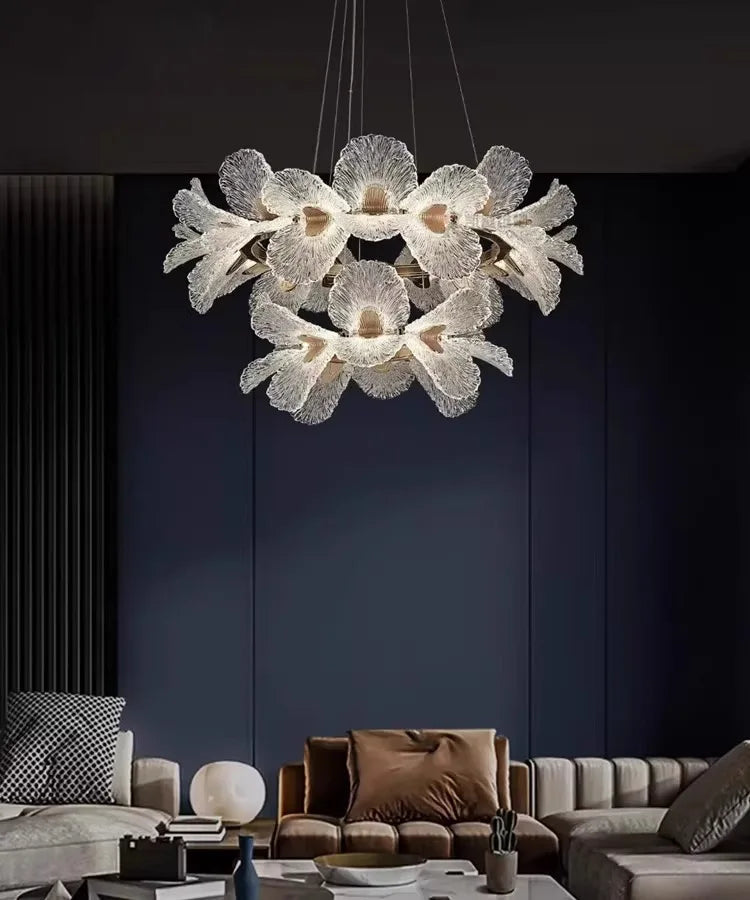 Luxury  LED Duplex Staircase Chandelier High Ceiling Pendant Lamp for Villa Living Room Hotel Lobby