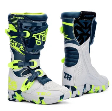 2026 New Kids Motocross Boots Black Off-Road Motorcycle Boot Children Orange Youth Dirt Bike Racing Bota MX Gear For 6-12 Years