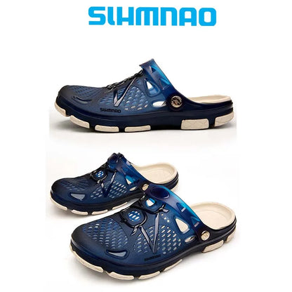 2025 Men's Summer Outdoor Fishing Shoes, Anti Slip Lightweight Casual Beach Sandals, Durable Thick Soled Shoes for Home Use