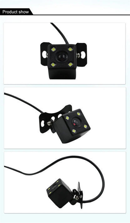 HD Car Rearview Camera Rear View Video Vehicle Camera Backup Reverse Camera 4/8 LED Night Vision Parking Camera