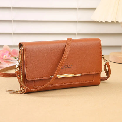 2024 New Women's Wallet Korean Multifunctional Shoulder Bag Mid-length Clutch Coin Purse