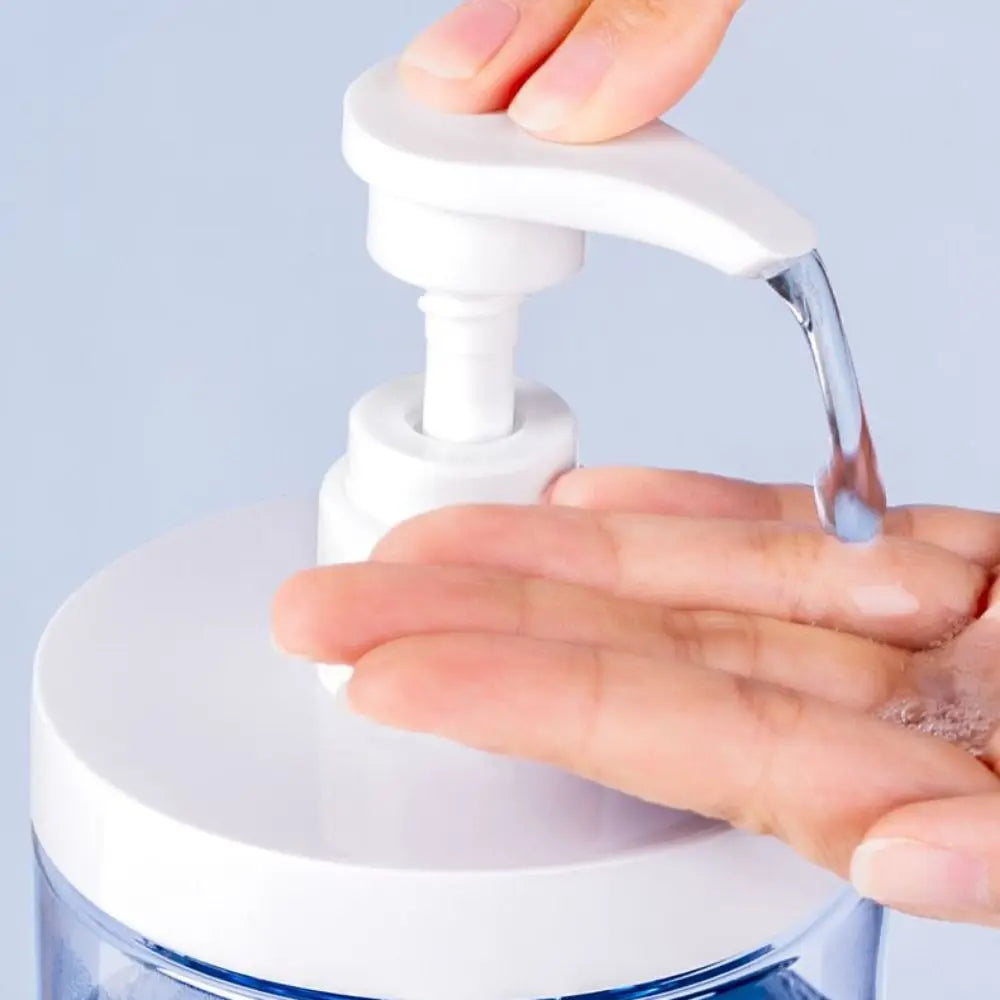 500/1000ml Pump Bottle Dispenser Wide Mouth Clear Shower Soap Dispenser Refillable PET Storage Bottle