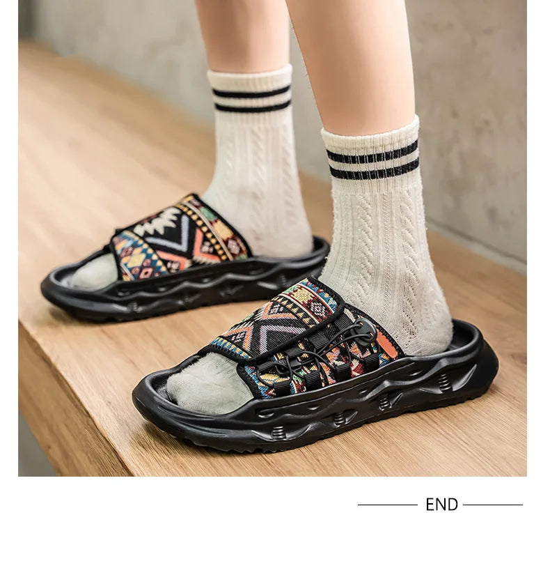 Summer Slippers Mens Shoes Casual Beach Sandals Outdoor Slides Walking Comfort Luxury Designer Lightweight Fashion Home Slippers