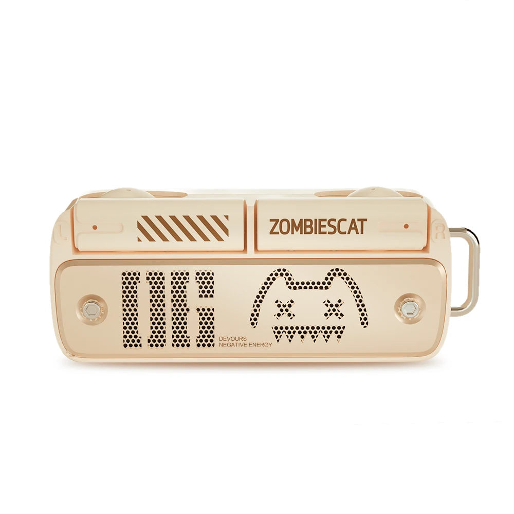 Zombies Cat B8 TWS Wireless Earbuds Necklace Design Bluetooth 5.4 Headphone ENC Call Noise Reduction Wireless Earphones with Mic