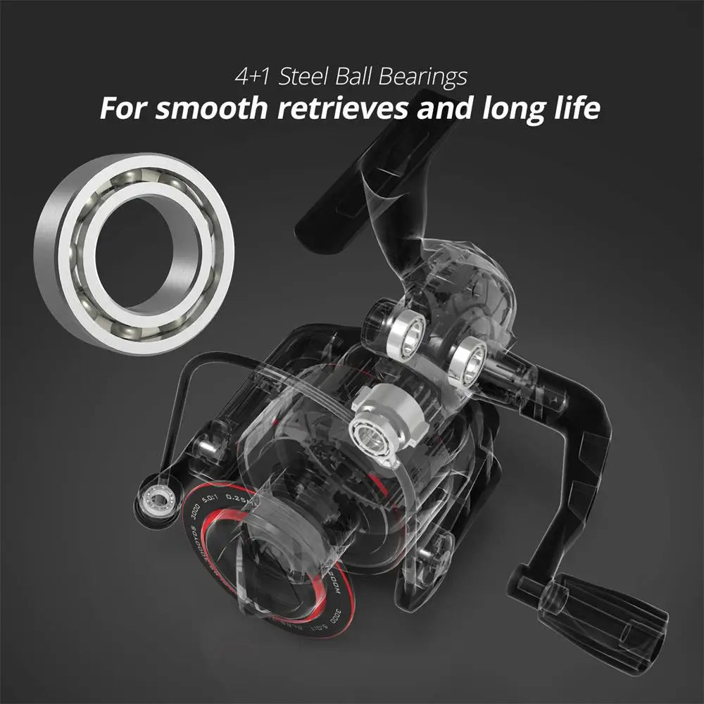 KastKing Brutus Super Light Spinning Fishing Reel 8KG Max Drag 5.2:1 Gear Ratio Freshwater Carp Fishing Coil