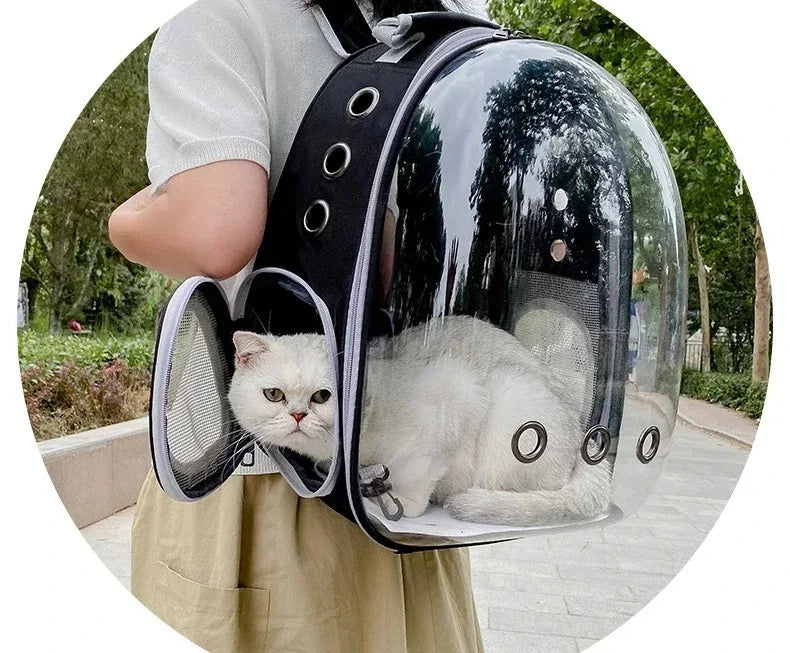 Transparent Breathable Portable Space Capsule Pet Carrier Backpack for Dog Cat Carrying Transport Bag