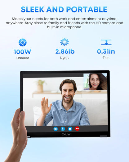 CHUWI FreeBook 2-in-1 Touch Screen Laptop 13.4'' Intel N150 16GB LPDDR5 RAM 512GB SSD FHD 2520x1680 WiFi6 BT5.2 Windows 11