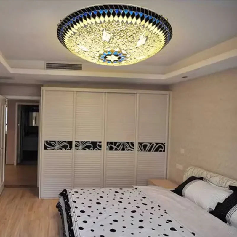 Glass Art Ceiling Lights Lighting Fixture Turkish Home Luminaria Decor for Loft Living Room Kitchen Lamp Bedroom Chandelier LED