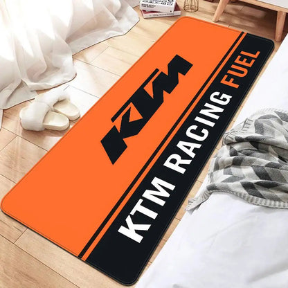 K-KTM Logo Hallway Carpet Washable Non-Slip Living Room Sofa Chairs Area Mat Kitchen Doormat Area Rug