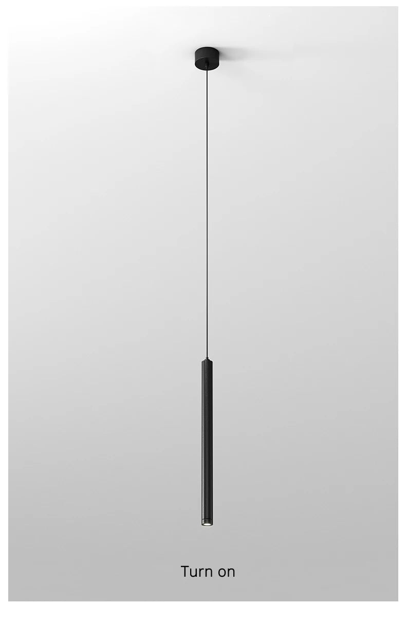 Dimming Simple Black White New LED Modern Pendant Lights Living Study Dining Room Bedroom Bedside Bar Loft Lamps Indoor Lighting