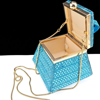 2026 Diamond Women Luxury Clutch Evening Bag Wedding Crystal Ladies Cell Phone Pocket Purse Female Wallet for Party Quality Gift