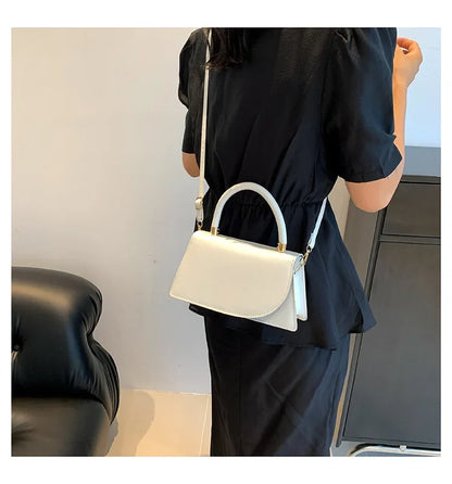 Texture Small Bag for Women, New Trend This Year Solid Color Crossbody Bag, Fashionable Hand-held Small Square Bags Trend