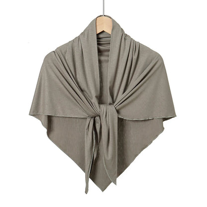 New Triangle Jersey Hijab Scarf For Women Muslim Shawls Headscarf Wraps Solid Color Scarves Head Wrap Islamic Turban Headband