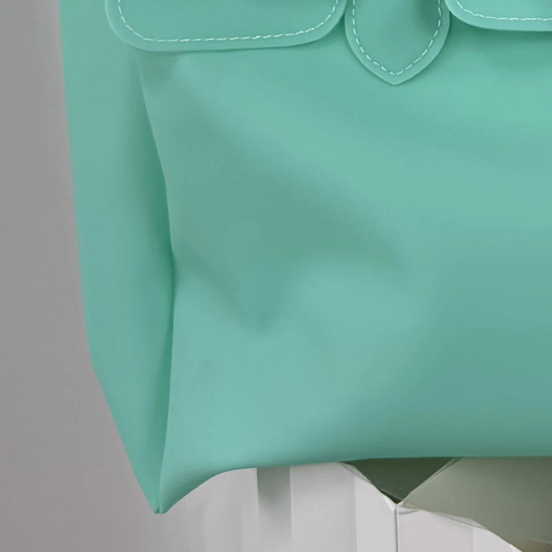2026 Summer Y2K Women Jelly Bags PVC Plastic Waterproof Colorful Tote Bag Trendy Fashion Korean Vacation Beach Shoulder Bag