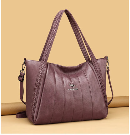 Genuine Brand Leather Women Handbag Luxury Designer Shoulder Crossbody Bags Ladies Purse Messenger Tote Bag Female Commuting Bag