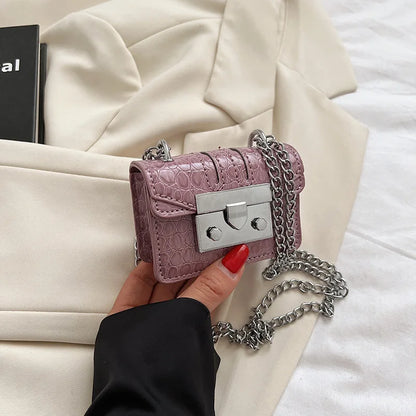 Chain Female Bag Mini Summer Crossbody Bags for Women Fashion Luxury Designer Handbag Women's 2025 Trend Woman Shoulder Purse