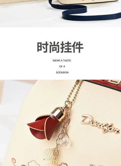 New Woman shoulder bag Large capacity Handbag for Women Crossbody bag Lychee pattern Portable bucket bag ladies messenger bags