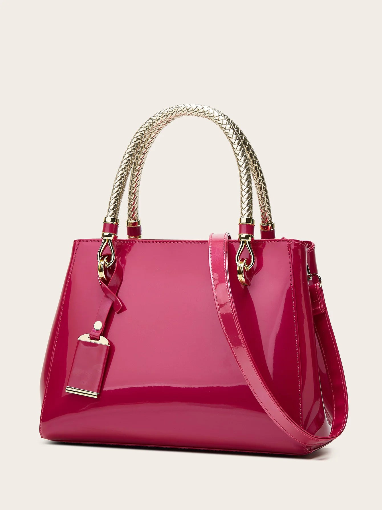 Faux Leather Handbags for Woman 2026 Luxury Bags Designers Evening Party Handbag Ladies Bag Wine Rose Red Navy Pink Beige Black