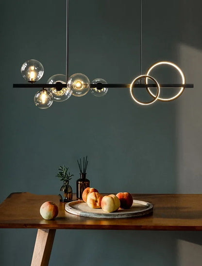 Magic Bean Long Pendant Lights Nordic Restaurant Modern Creative Kitchen Light Luxury Living Room Bar Decor Lighting G9 Bulb