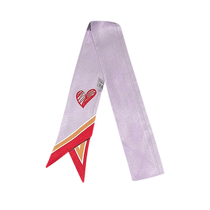100% Natural Mulberry Silk Long Scarf Solid Color Neckerchief Hair Ties Bag Ribbon Headband Hair Ornament Female Strip Scarves