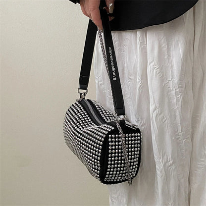 Luxury Bright Rhinestone Shoulder Bag Ins Style Crossbody Bag Fashionable Versatile Handbag Armpit Bags For Women Girls Gift