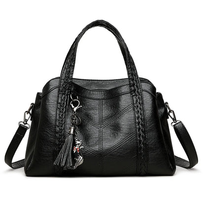 Elegant Women PU Leather Handbag Multiway Shoulder Bag Crossbody Purse for Ladies Stylish Top Handle Satchel Work Office Bag New