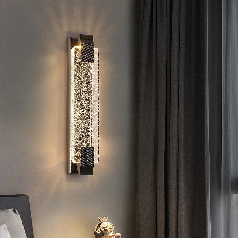 Modern Luxury Crystal Wall Lamp Bedroom Bedside Corridor Stairway Hallway Restaurant Kitchen Background Wall Led Light Sconce