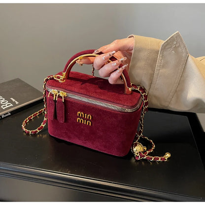 New Frosted Handbags Women's Square Bags Mini Lipstick Cosmetics Packs Ladies Handbags and Purse Niche Shoulder Crossbody Bags