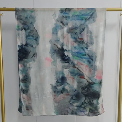 New Double-sided Print Modal Hijab Scarf Watercolor Leopard Prairie Hide Print Hijabs for Women Muslim Fashion Turbans for Women