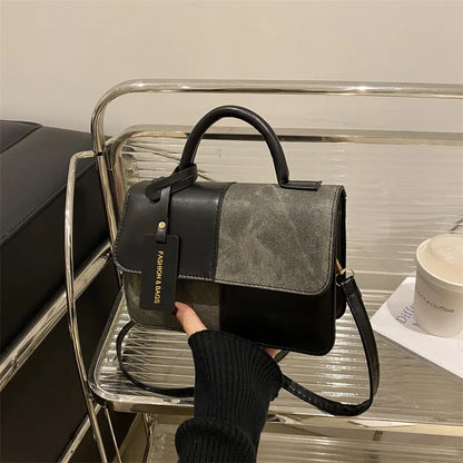 Elegant Women's Handbag Crossbody Shoulder Bag, Snap Closure Tote Bag, Everyday Accessory, Geometric Pattern, Fashion Lovers