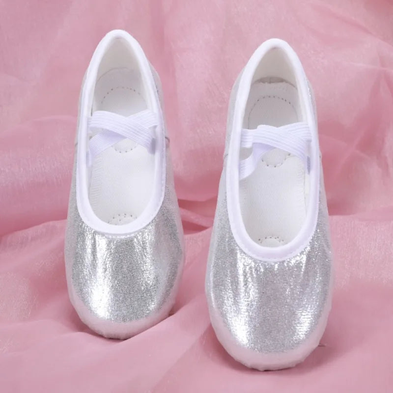 Casual Children's Ballet Shoes Pointe Dance Wear Stage Kids Shoeses Ballerina Shoes Girls Dancing Shoes Yoga Elegant