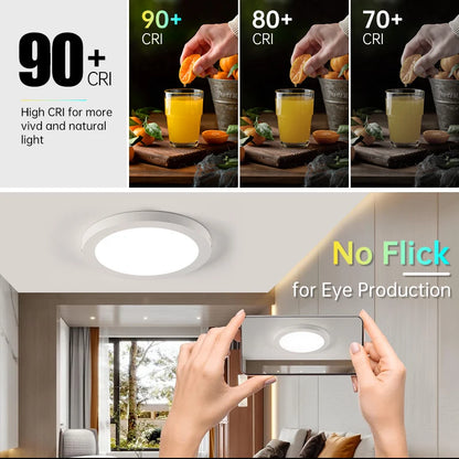 Modern Led Ceiling Lamps 15/20/30W Ceiling Panel Fixtures AC 110V-220V For Room Living Bedroom Kitchen Home Decor Panel Lights
