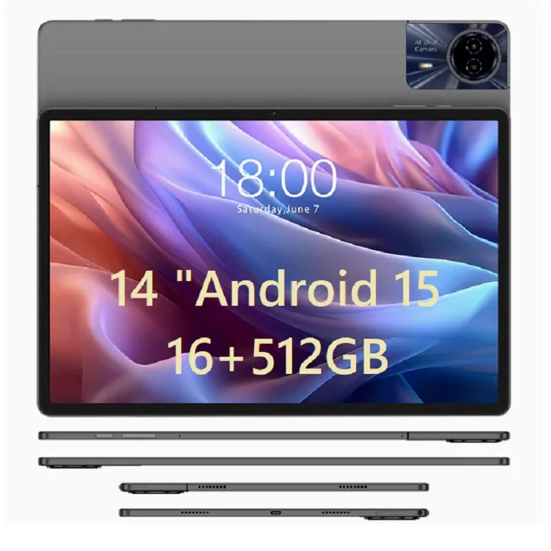 Mpad 15 Ultra Large Screen Android 15 Tablet PC 14 Inch 16+512GB 5G WiFi GPS Phone Call Capability Google Play Compatible Laptop