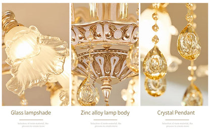 Nordic Modern Luxury Ceiling Chandelier Lighting 2025 Lustre Living Room Hotel Villa Lobby Crystal Hanging Lamp Luminaria Lights