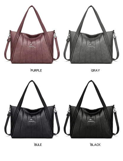 Genuine Brand Leather Women Handbag Luxury Designer Shoulder Crossbody Bags Ladies Purse Messenger Tote Bag Female Commuting Bag