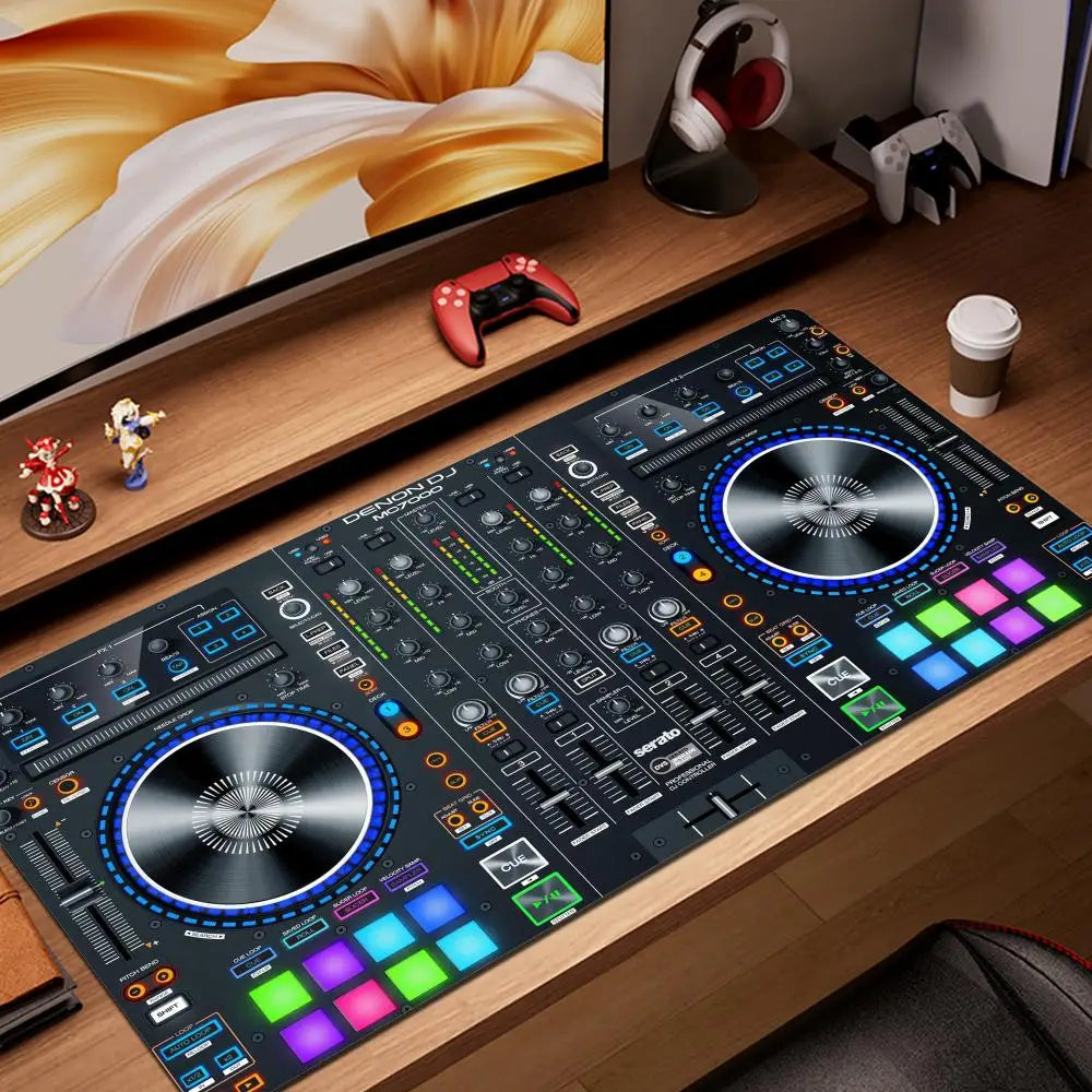 Radio Dj Workbench Large Gaming Mousepad Keyboard Gamer Mouse Pad on The Table Speed Desk Mat Anime 900x400 1000x500 Mouse Mat