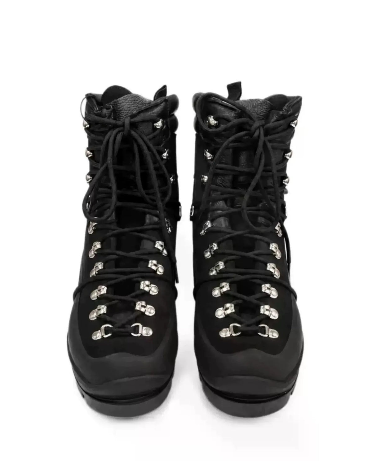 Customized Men Leather Black High Quality Functional Thick soled Motorcycle Hiking He Boots