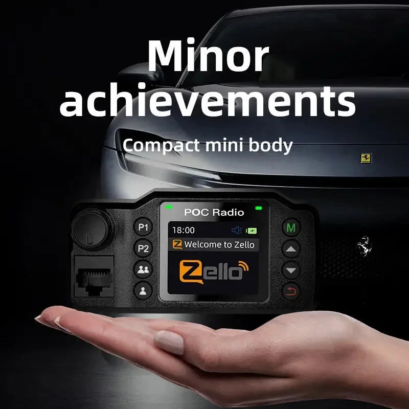 Vehicle-Mounted Long Range Walkie Talkie Two Way Radio Intercom Global Coverage SIM Card Android 4G POC Car Radio