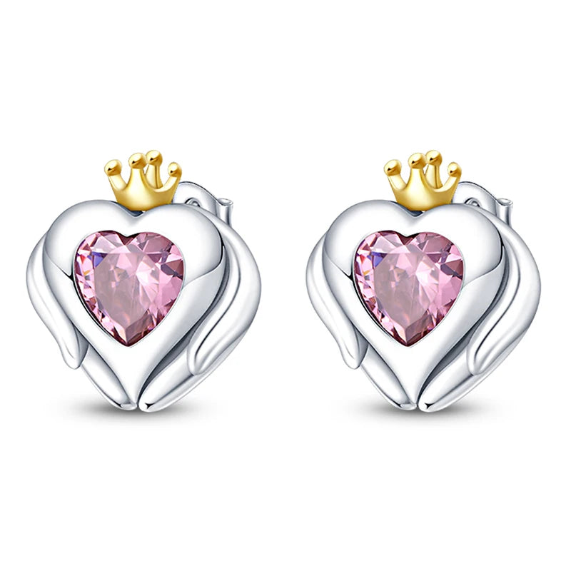 925 Sterling Silver Star Moon Heart Shape Earrings Jewelry Versatile Hoop Earrings For Women Jewelry Fine Birthday Party Gifts
