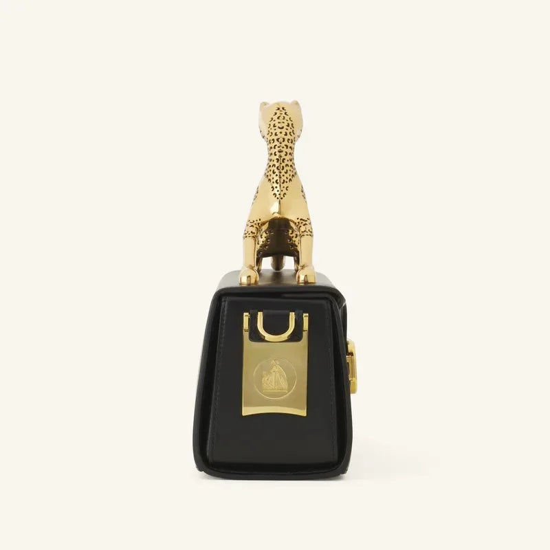 Pencil Cat Bags for Women Famous Luxury Brand Metal Handle Designer Handbag Fashion Rectangular Box Shape High End Shoulder Bag