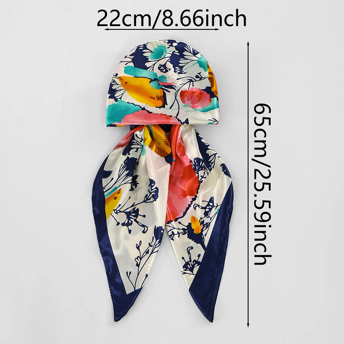 New Muslim Instant Satin Hijab Cap Scarf Printed Turban Hair Bonnet Turban Headwrap For Sleeping Elastic Hair Bonnet Bandana