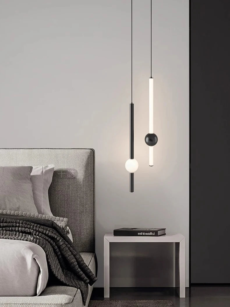 1pc Modern Home Decor LED Lights Bedroom Lamp Bedside Pendant Light Lamps LED Chandeliers Hanging Light Indoor Lighting