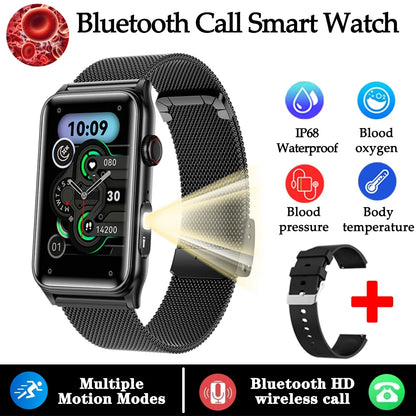2025 New AI Health Manager Smart Watch Men Blood Pressure Blood Oxygen Sports Bluetooth Call Waterproof Health SmartWatch