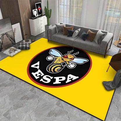 15 Sizes Motorcycle V-Vespa Pattern Rug Bedroom Living Room Bathroom Mat Creative Door Mat Area Rug Carpets for Living Room Home