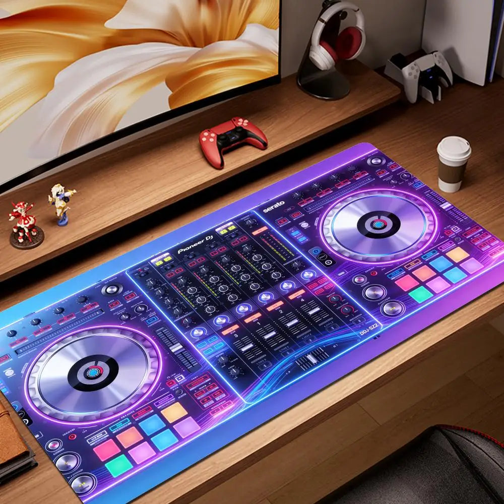 Radio Dj Workbench Mouse Pad Gamer XL Large HD HYBXAXC Desk Mats MousePads Natural Rubber Carpet Anti Slip Laptop Mice Pad