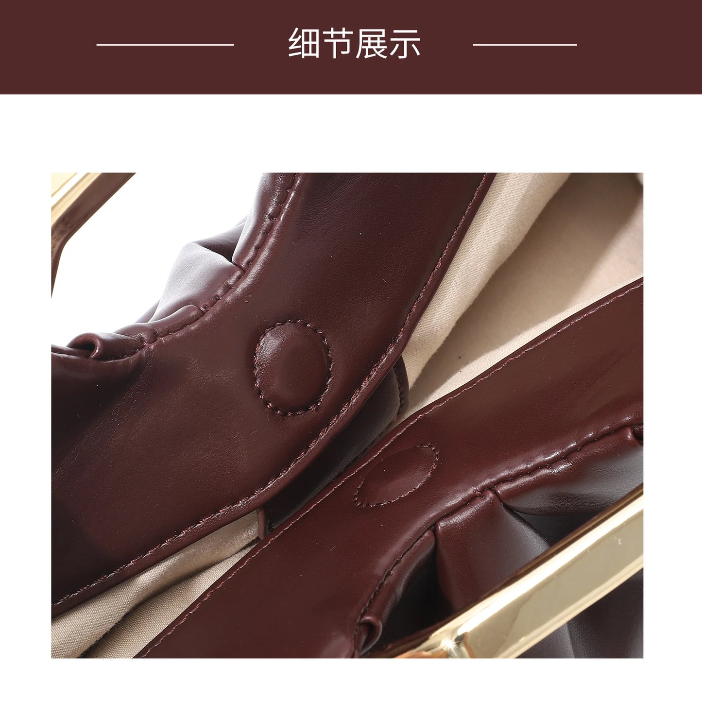 Cross-border New Soft Leather Cloud Bag Niche Pleated Luxury Dinner  Versatile Women Underarm Shoulder Crossbody Daily Handbag