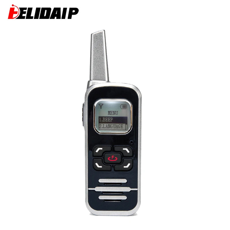 Mini Walkie Talkies 1100mAh Rechargeable 128 Channels Long Range Walkie Talkies with FM Radio Function