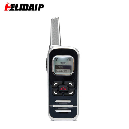 Mini Walkie Talkies 1100mAh Rechargeable 128 Channels Long Range Walkie Talkies with FM Radio Function
