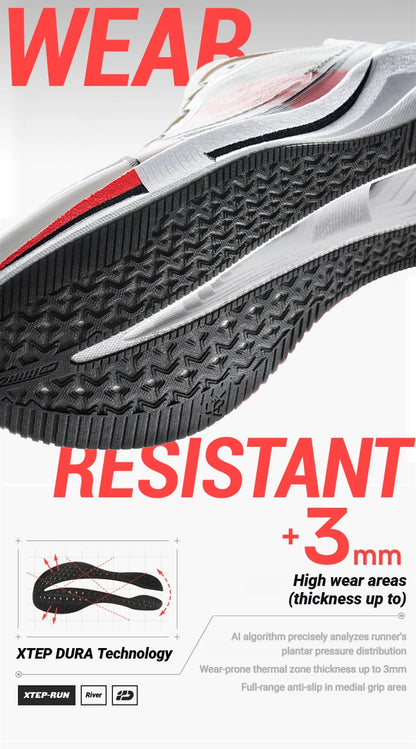 XTEP 2000km 5.0 Professional Marathon Running Shoes Cushioned Breathable Lightweight Youth Sports Shoes 874119110023
