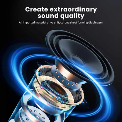 Hot Wireless Bluetooth Headphones Over Ear Hifi Stereo Headset True Sports Earphones TF AUX Music Player with HD Mic